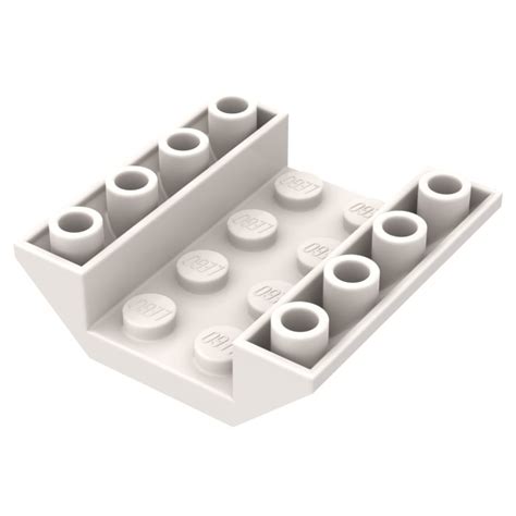 Lego White Slope X Double Inverted With Open Center No Holes