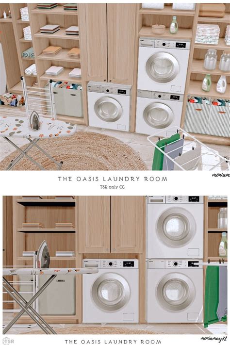 The Sims 4 CC S Cream Modern Laundry Room Custom Content Was Used