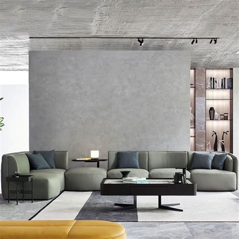 Combined Modern Leather Sofa for Home | Modern leather sofa, Sofa ...