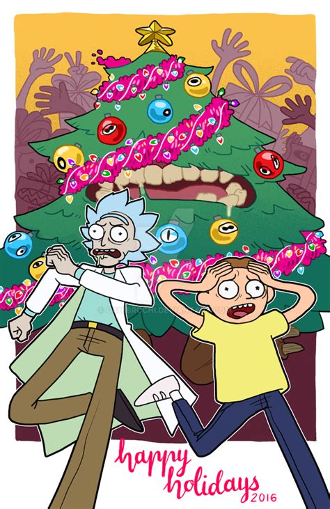 a rick and morty christmas by ochibrochi on DeviantArt