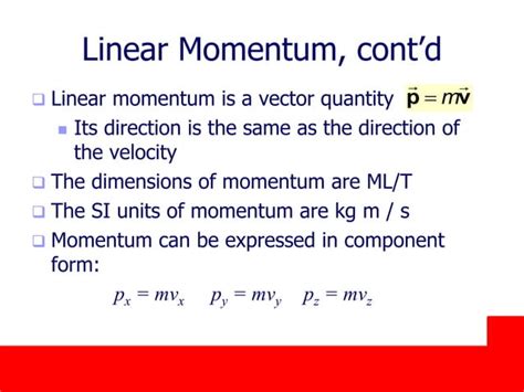 Momentum Impulse And Collision Ppt