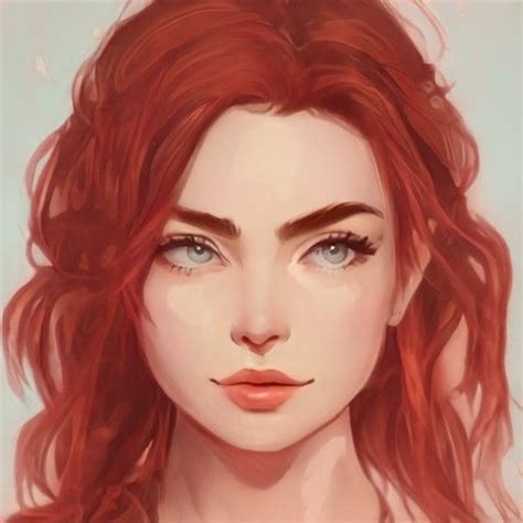 Face Claim By Snail Red Hair Girl Anime Redhead Art Anime Red Hair