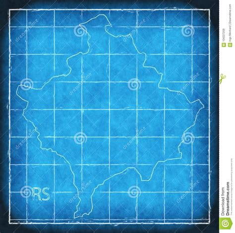 Silueta Del Ejemplo De Las Ilustraciones Del Proyecto Original Del Mapa