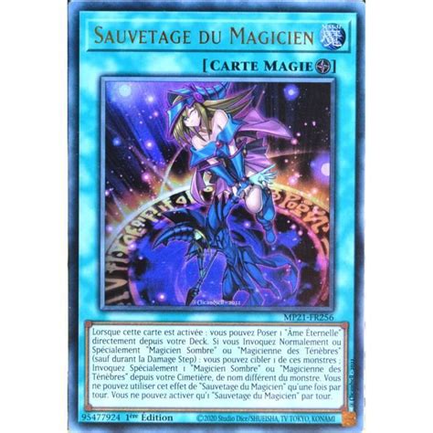 Carte YU GI OH MP21 FR256 Sauvetage Du Magicien Ultra Rare NEUF FR