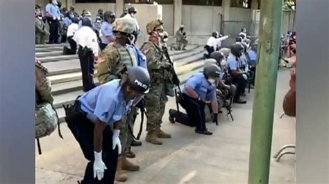 Police Take A Knee With Protesters In Philadelphia Go On Offense In