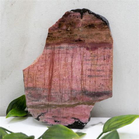 Pyroxmangite Half Polished Slab #4 - The Crystal Council