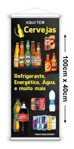 Banner Vertical Bebidas Cerveja Refrigerante Bar Faixa R 54 99