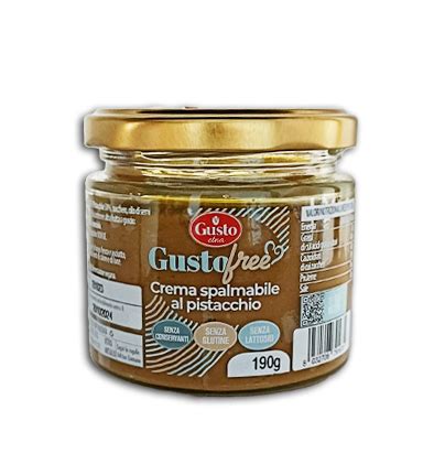 Gusto Free Crema Spalmabile Al Pistacchio Senza Glutine Senza