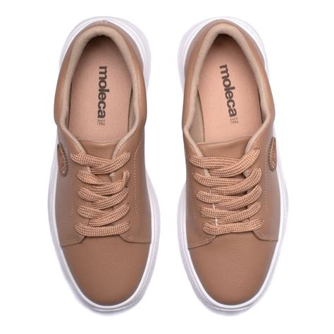 Tênis Feminino Moleca Classic Nude Bege