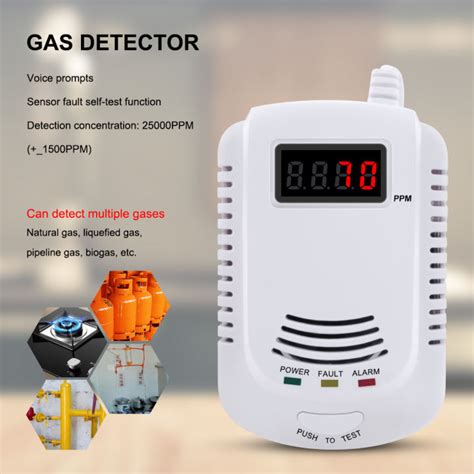 Rcyago Gas Detector Lpg Lng Coal Natural Gas Leak Alarm Sensor Voice Warning Alarm Sensor