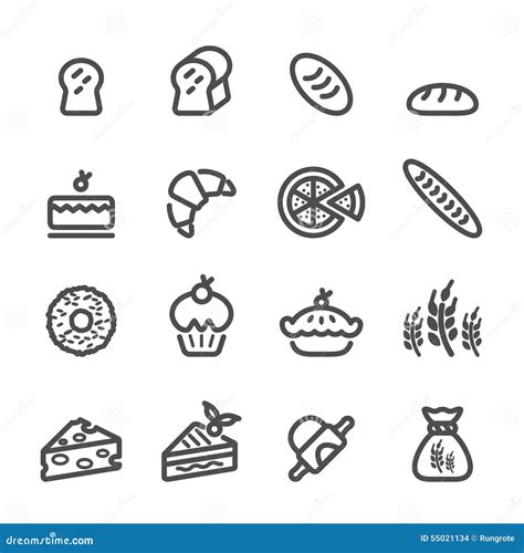 Bakery Icon Set Vectorsilhouette Icons 70683763