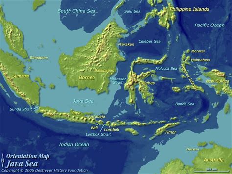 Java Sea Map