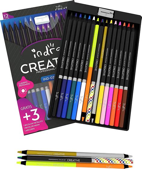 IND 0275 Indra Creative Lapices De Colores 12 3 Amazon Mx