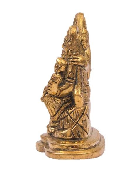 Lord Shiva Family Statue Brass 3.8 inches – Coolboss