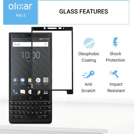 Olixar BlackBerry Key2 Tempered Glass Screen Protector