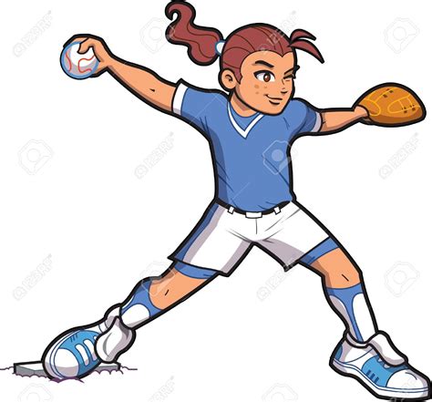 Cartoon Softball Clipart | Free download on ClipArtMag