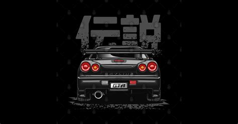 Monster Skyline GTR R34 Brilliant Black Nissan Gtr R34 Sticker