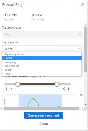 Tworzenie Segment W W Garmin Connect