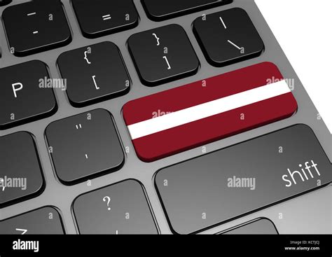 Latvia Keyboard Image With Hi Res Rendered Artwork That Could Be Used