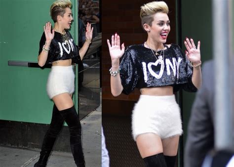 Abc Hot Photos Miley Cyrus Showing Off Her Legs And Tummy And Other Parts In New York