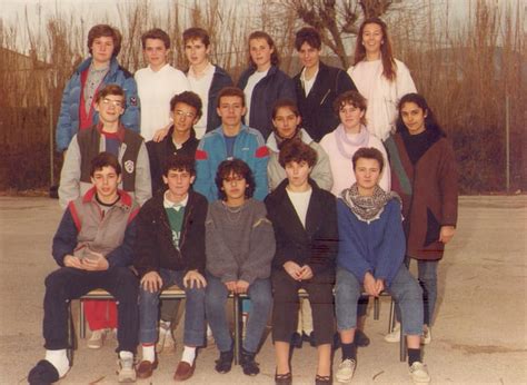 Photo de classe 3 eme 5 de 1986 Collège Gustave Roux Anc Collège Des