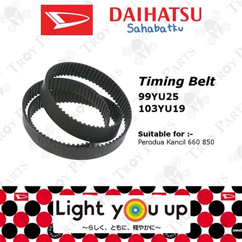 1pc Original Daihatsu Timing Belt For Perodua Kancil 660 850 99YU25