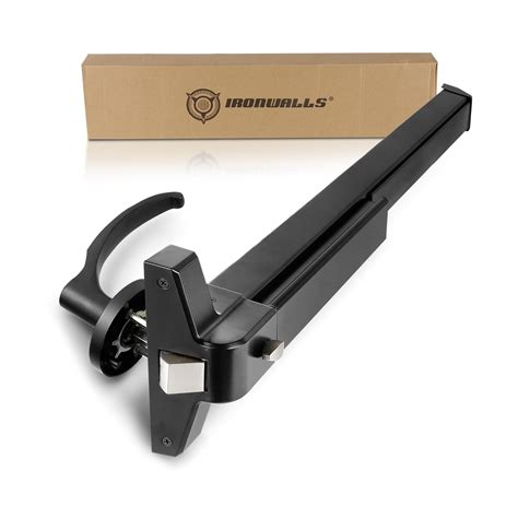 Ironwalls Panic Bar 275 Inch Black Commercial Door Push Bar Panic