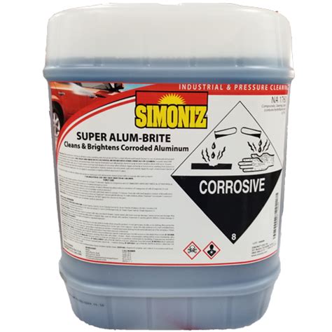 Super Alum Brite Aluminum Cleaner 5 Gal Simoniz S3500005 Kleen Rite