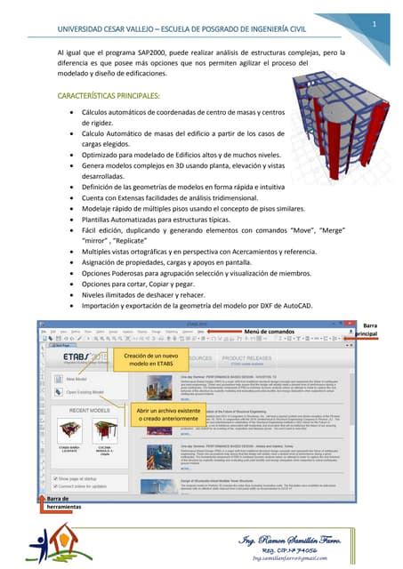 Parte 1 Curso Basico De Etabs Pdf