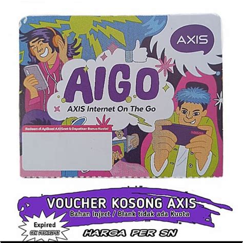 Jual Voucher Kosong Axis Per Sn Lembar Isi Sn Shopee Indonesia