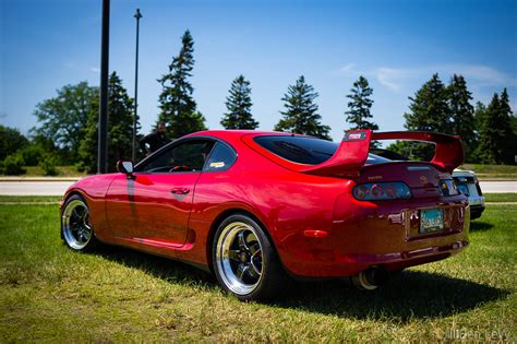 Red Mk4 Toyota Supra In Oak Brook