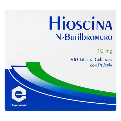 Hioscina N Butil Bromuro Mg Ex Tabletas Drogas Exito