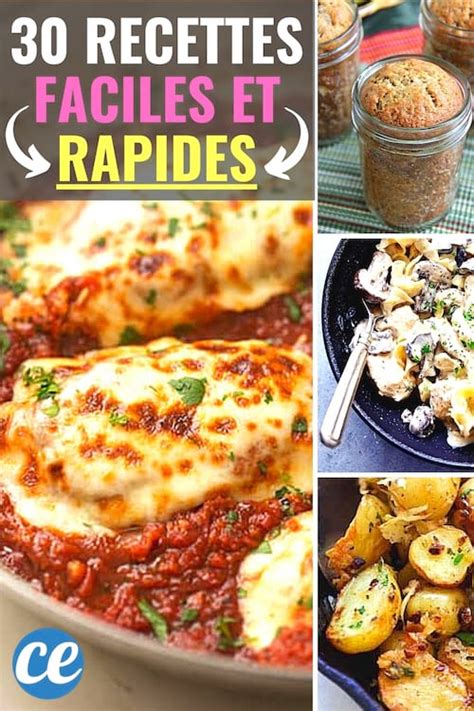 Recettes Faciles Rapides Et Pas Ch Res Recettes Rapides