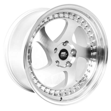 Mst Wheels Mt15 5x1143 18x95 35 Silver Wmachined Face Threepieceus