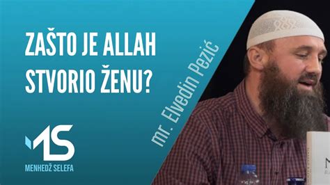 ZAŠTO JE ALLAH STVORIO ŽENU mr Elvedin Pezić YouTube