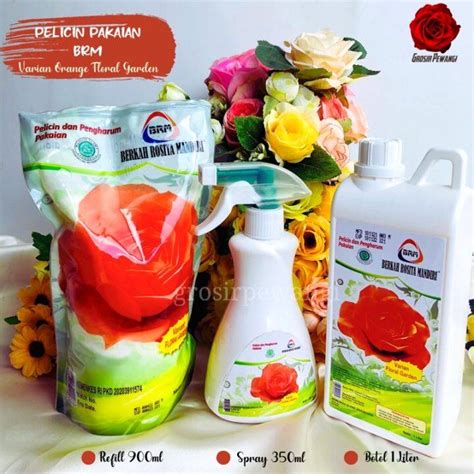 Brm Pelicin Dan Pewangi Pakaian Varian Orange Floral Garden Parfum