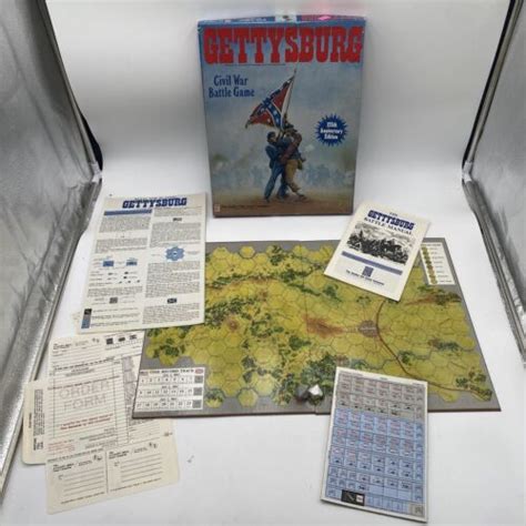 Vtg Gettysburg Civil War Battle Game Th Anniv Ed Avalon Hill