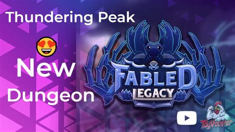 ROBLOX Fabled Legacy New Dungeon Thundering Peaks NOW YouTube