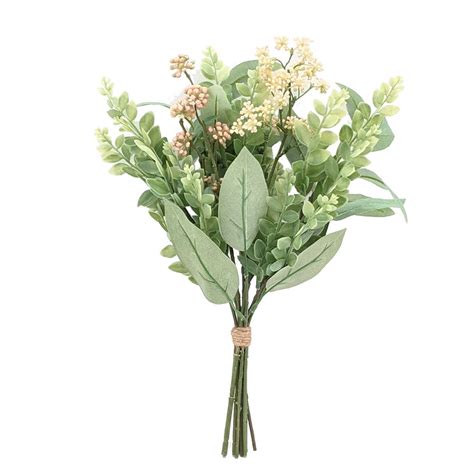 Mainstays 15 Tall Artificial Flowers Mixed Fern With Green Eucalyptus