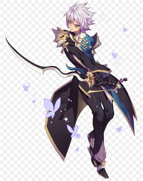 Elsword Character Concept Art Model Sheet PNG 770x1038px Watercolor