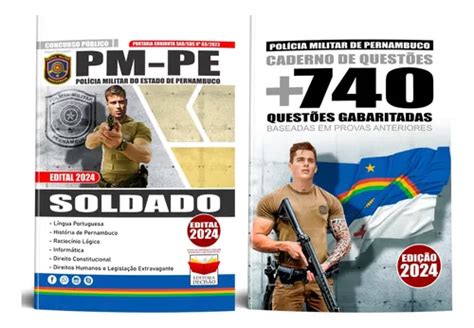 Kit Apostila Atualizada Concurso Pm Pe Soldado Da Pol Cia