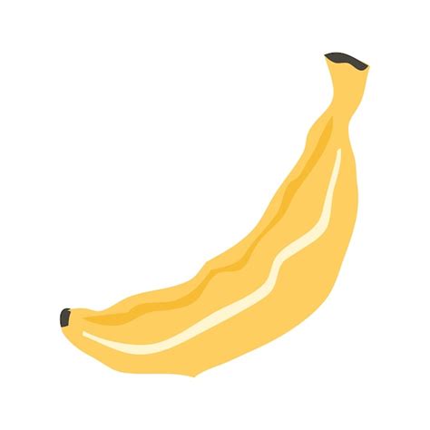 Premium Vector Doodle Banana Hand Drawn Of A Banana Isolated On A