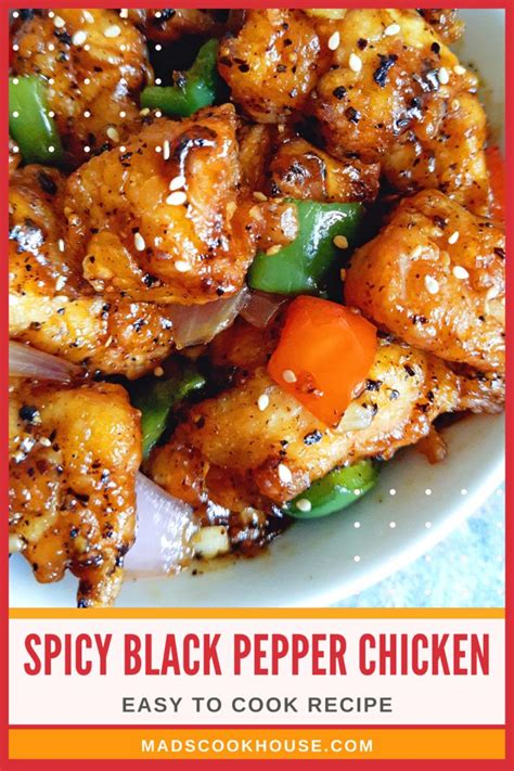 Spicy Black Pepper Chicken Recipe Mads Cookhouse Recipe Spicy