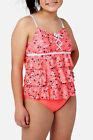 JUSTICE Girls Swimsuit Tankini Bikini Ruffle Swim Set 12 14 16 18 L XL Floral EBay