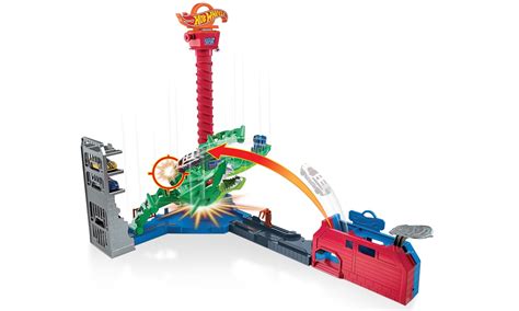 Hot Wheels City Atak smoka Zestaw z napędem dźwiękami i poja Pojazdy tory i garaże Sklep