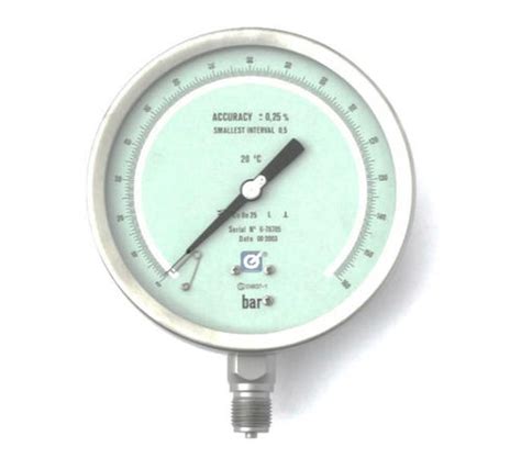 Analog Pressure Gauge Om C Giussani Srl Threaded Stainless