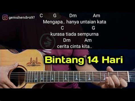 Kunci Gitar BINTANG 14 HARI Kangen Band Chord Gampang YouTube