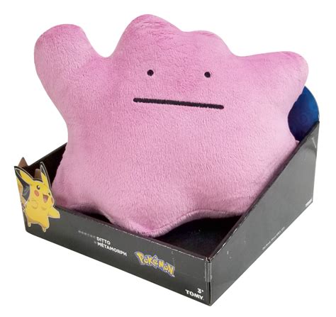 Real Authentic Tomy Pokemon Large Jumbo Ditto 7 Stuffed Plush Doll