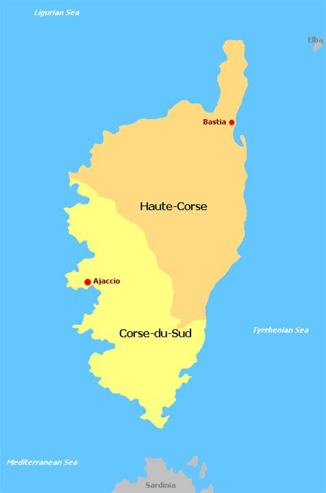 Corsica Beaches Map