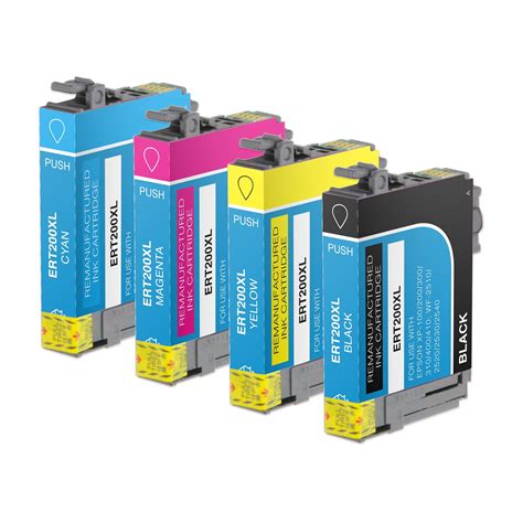 Pack High Yield Black Cyan Magenta Yellow Ink Cartridge For Epson